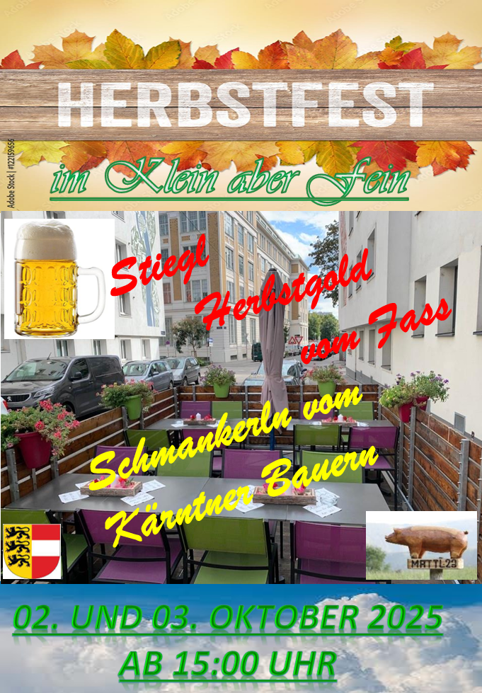 Herbstfest am 2. und 3. Okt. 2025